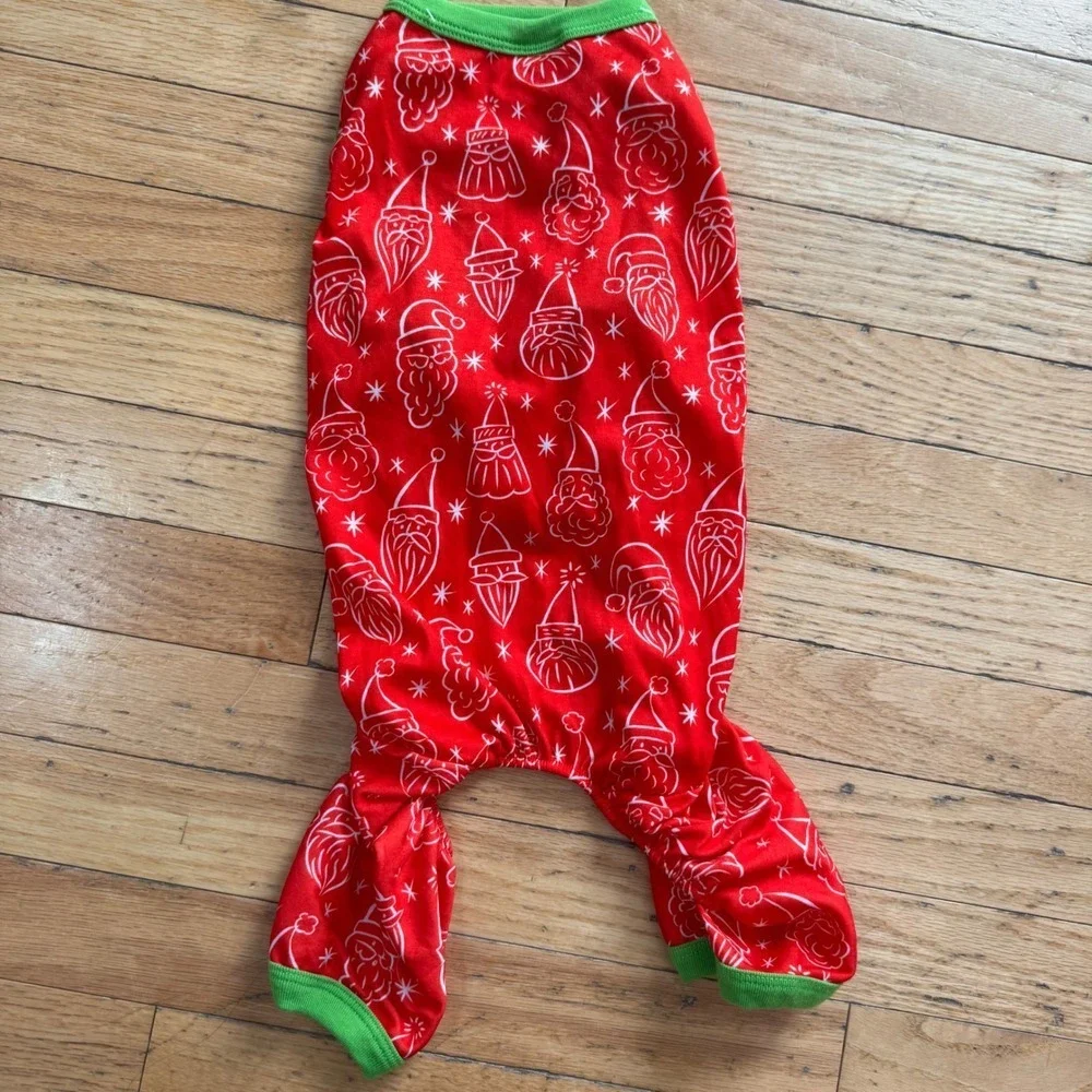 Target Santa Claus Dog Pajamas Red Green Christmas Pet PJS‎ Medium